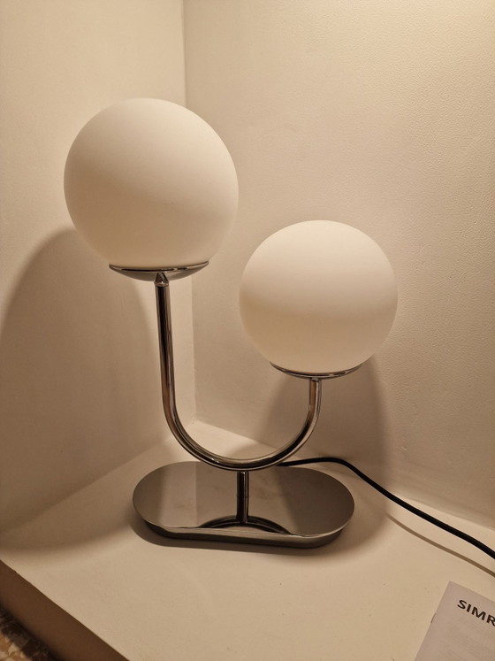 IKEA Simrishamn Table Lamp chrome / Retro Space Age New, Metal, Silver (photo 9 of 10)