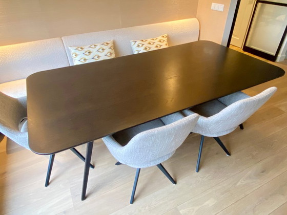 Image 1 of Stellar Works Rén Dining Table, Black Oak - Space Copenhagen