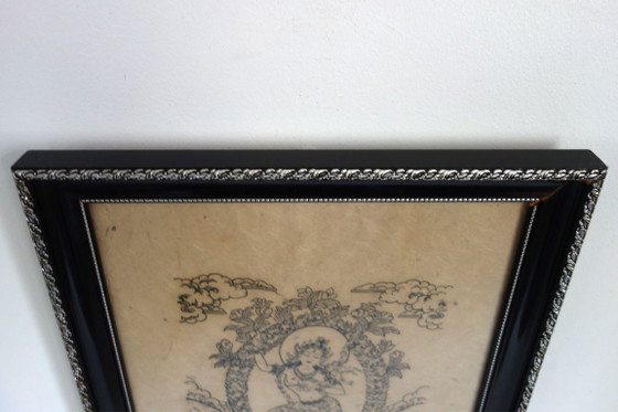 Incisione divinità buddista in danza – Litografie e stampe, Altro, Legno (photo 8 of 9)