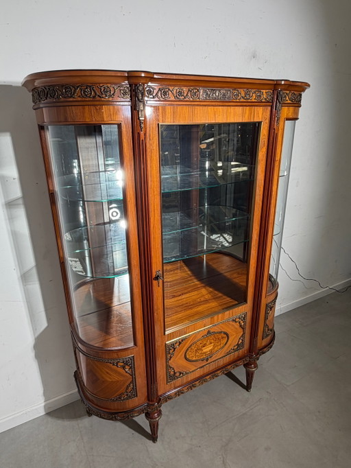 Vitrina/vitrina de bar estilo Luis XVI de JP Ehalt – Vitrina de cristal – 177 cm – vitrinekasten, Glass (photo 2 of 8)