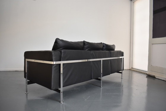 Magnifique canapé design De Sede Robert Haussmann 302 – Canapés 3 places, Metal, Leather (photo 8 of 17)