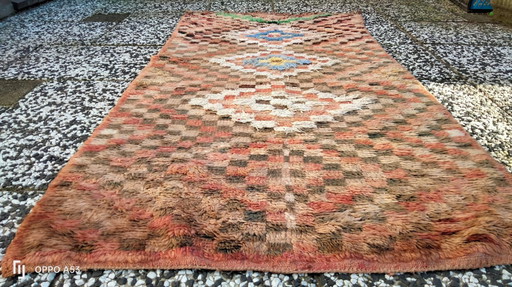 Handgeknoopt Berber kleed wol 180x91cm