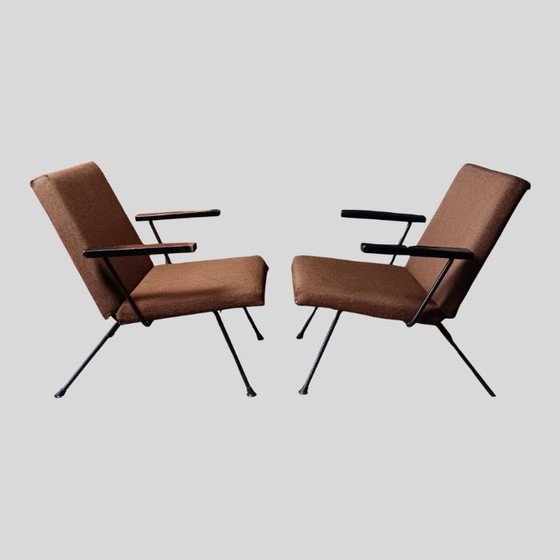 Image 1 of Fauteuils Gispen vintage par Martin Visser - lot de 2 Provenance Université de Groningen