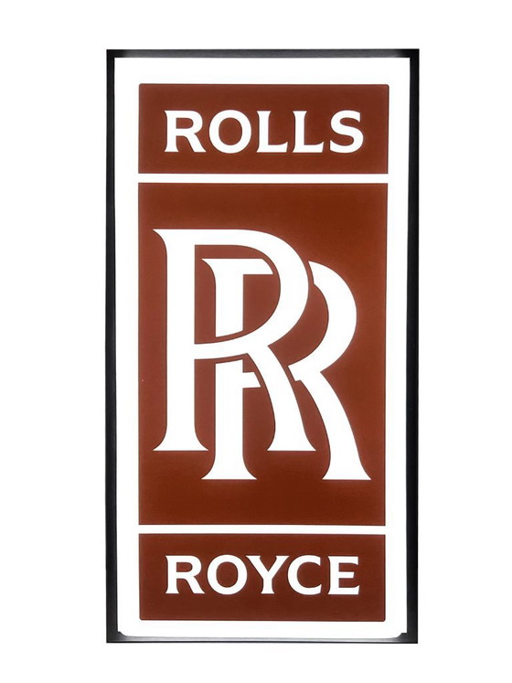 Image 1 of Letrero publicitario LED para automóvil Rolls Royce - Marrón