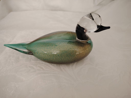 Paolo Venini ou Franco Vetrarti pour August Wernecke, verre Canard, Murano, Italie