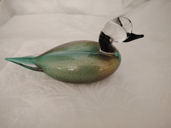 Image 1 of Paolo Venini ou Franco Vetrarti pour August Wernecke, verre Canard, Murano, Italie