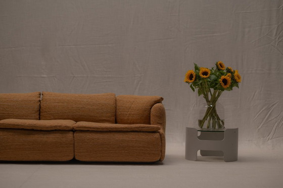 Image 1 of Vertrauliches Dreisitzer-Sofa von Saporiti - Italien 1970er Jahre