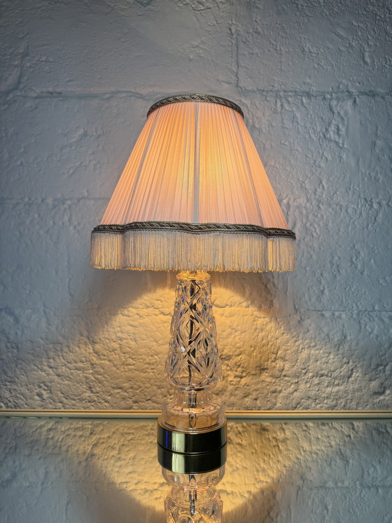 Image 1 of Lampe cristal style Hollywood Regency 80’s
