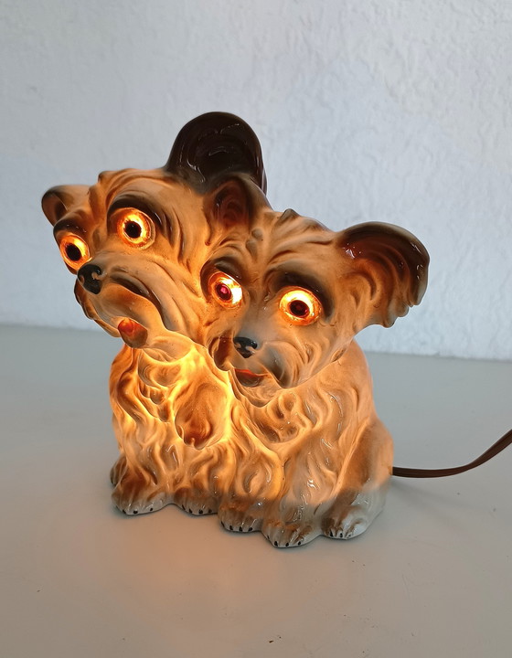 Image 1 of Lampada a forma di cane in porcellana anni '50