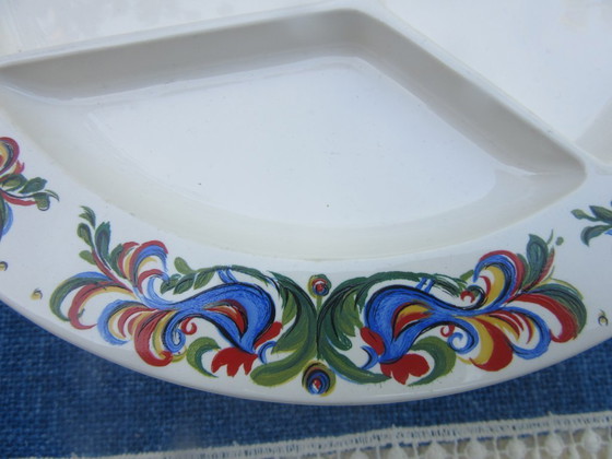 Image 1 of 3 Piatti Fonduta Villeroy & Boch, Lussemburgo, Sept Fontaines, vintage, retrò