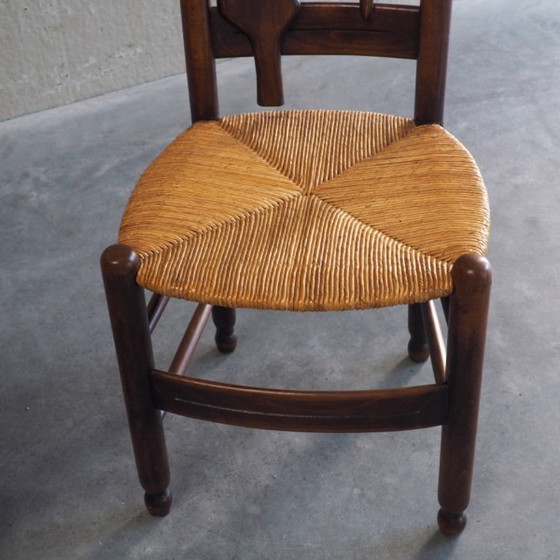 2 sedie scultoree brutaliste con schienale alto – Sedie da camera, Wicker, Wood (photo 11 of 13)