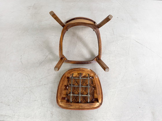 Image 1 of Conjunto original de tres sillas Thonet A811/1 Josef Hoffmann 1951 Tapizadas