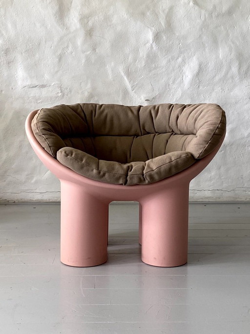 Driade Armchair Roly Poly design Faye Toogood including seat cushion.