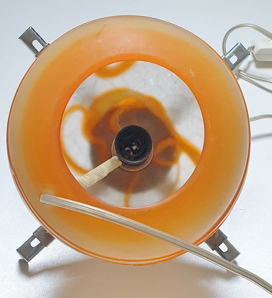 Image 1 of Lampada da tavolo vintage a forma di fungo Simais fatta a mano