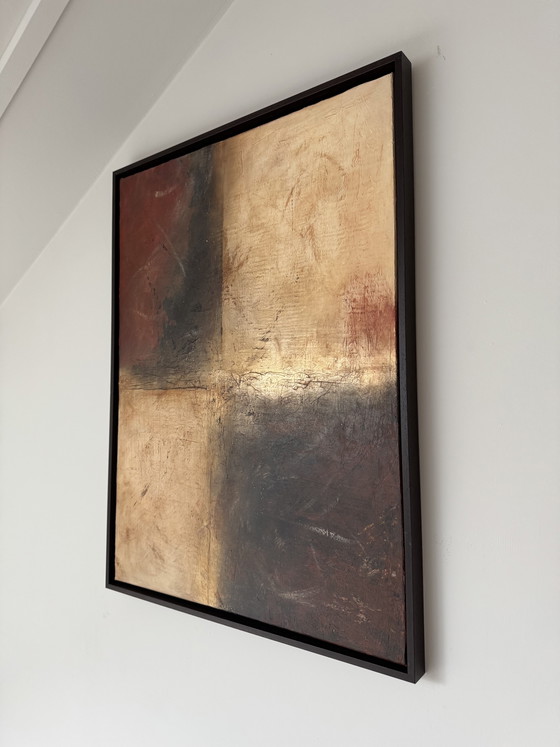 Brun & Terracotta | Abstract Texture Painting (60x80 Cm) – Paintings & Drawings, Canvas, Wood (photo 4 of 5)
