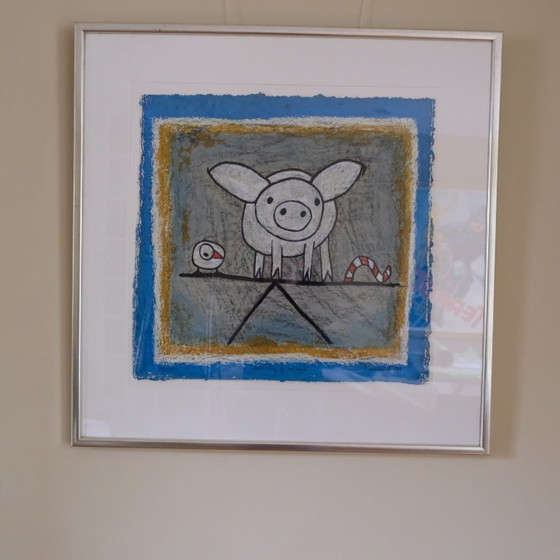 Image 1 of Hans Innemee ""The relativity of balance" | originele zeefdruk
