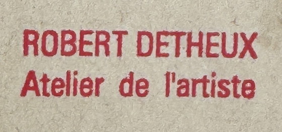 Image 1 of Robert Detheux, un bellissimo dipinto del 1962