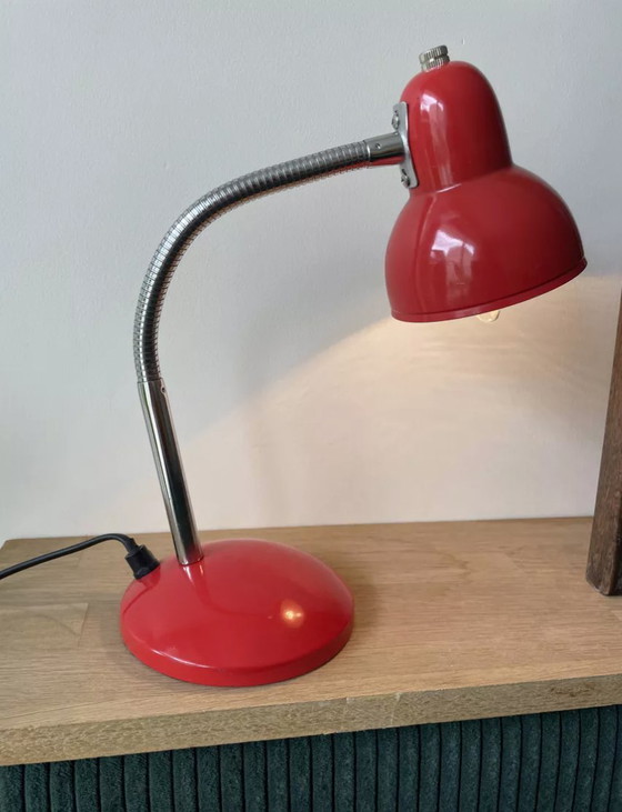 Image 1 of Lampada da scrivania in metallo rosso Mathias