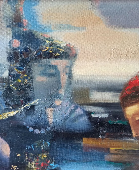 Original Oil Painting Abstract Figurative Expressionism New Day – Paintings & Drawings, Canvas (photo 9 of 11)