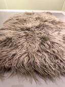 Long-haired sheepskin rug