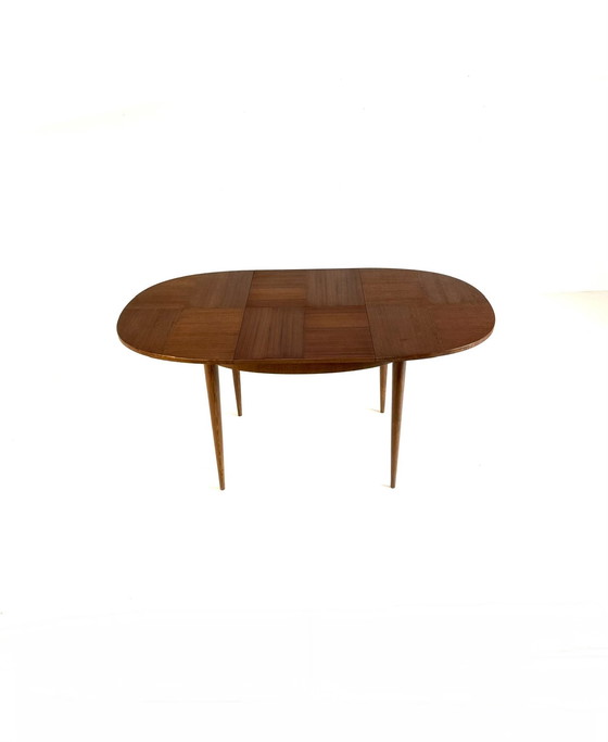 Image 1 of Vintage extendable teak dining table '60