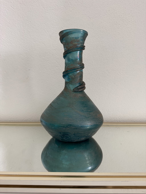 Grand vase verre de Murano Scavo Seguso années 70