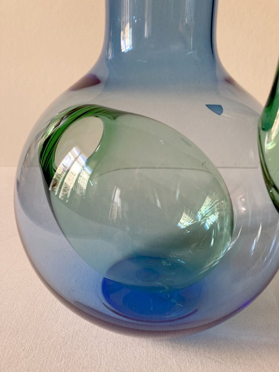 Image 1 of Kühlkaraffe mit Eisbehälter von Jan Johansson für Orrefors Schweden