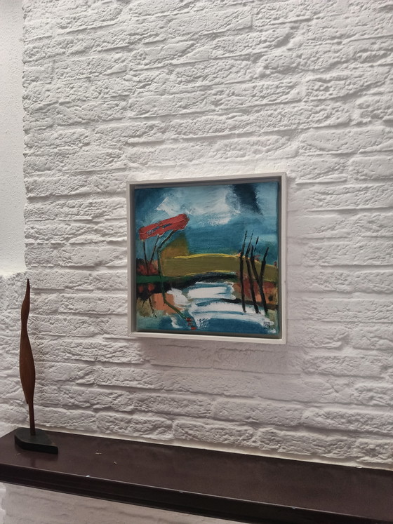 Abstract Impressionist Still Life by Lenie van den Bulk – Paintings & Drawings, Wood, Canvas (photo 3 of 7)