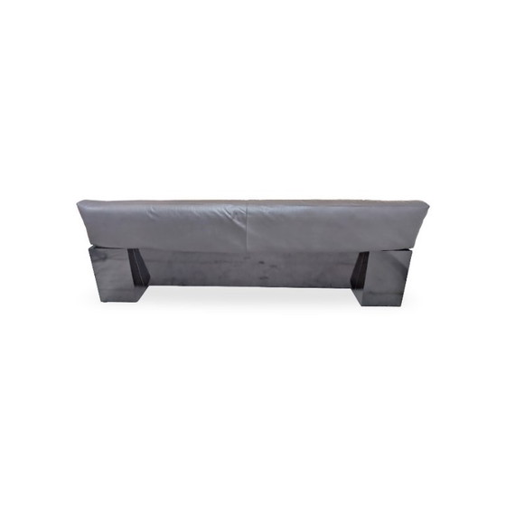 Knoll Brigadier Dreisitzer Leder schwarz Cini Boeri Hochlehner – 3-5 Sitzer Sofas, Wood, Leather (photo 5 of 12)