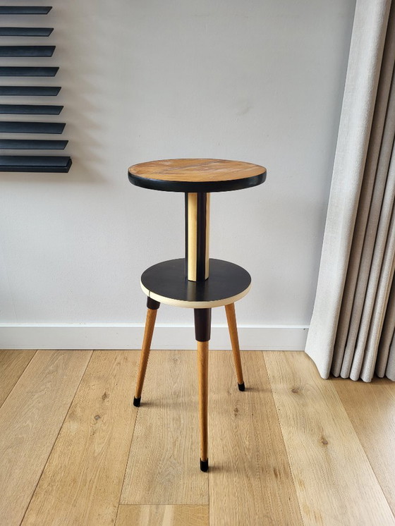 Image 1 of Supporto per piante o tavolo vintage a treppiede a 2 livelli