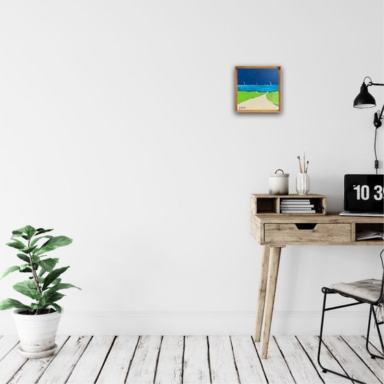 Image 1 of Acryl auf bespanntem Keilrahmen.  Format 20x20 cm.