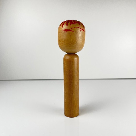 Image 1 of Vintage kokeshi giapponese Naruko firmata Shōzō, Giappone, 1950/70
