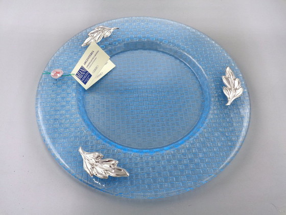 Image 1 of Glass tray with 925 silver friezes