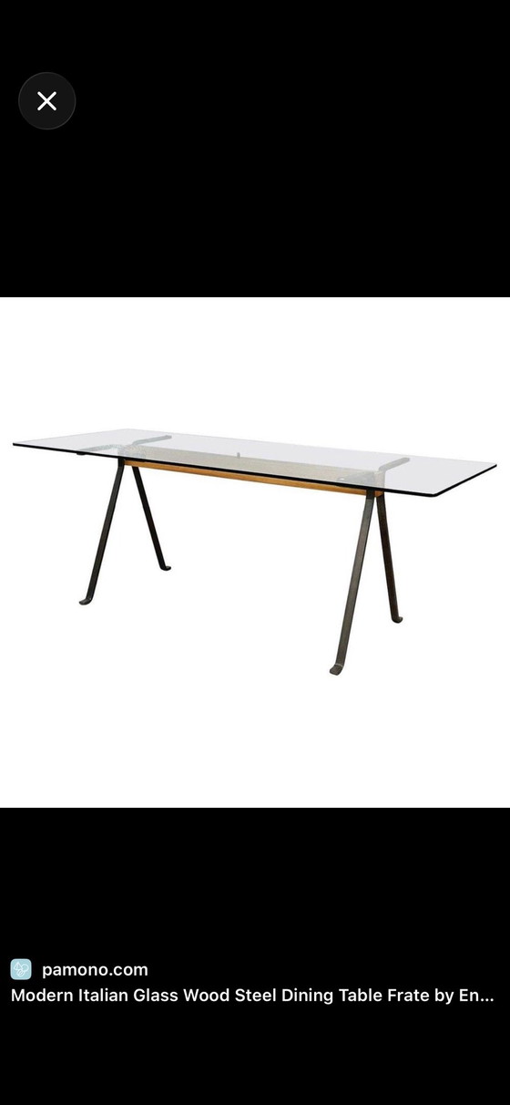 Enzo Mari Frate for Driade 230 cm Vintage Anni '80 – Tavoli da pranzo, Vetro, Legno (photo 4 of 5)