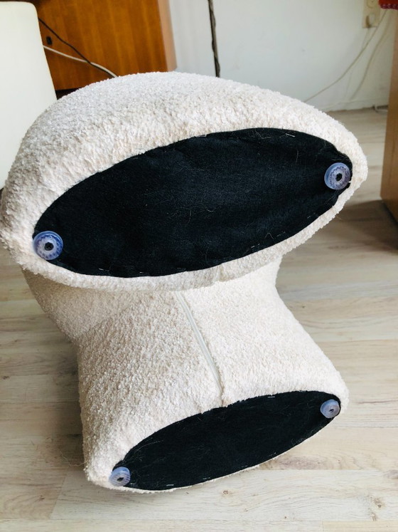 Image 1 of By-Boo - Puf Sahi - Puf Sahi beige y blanco