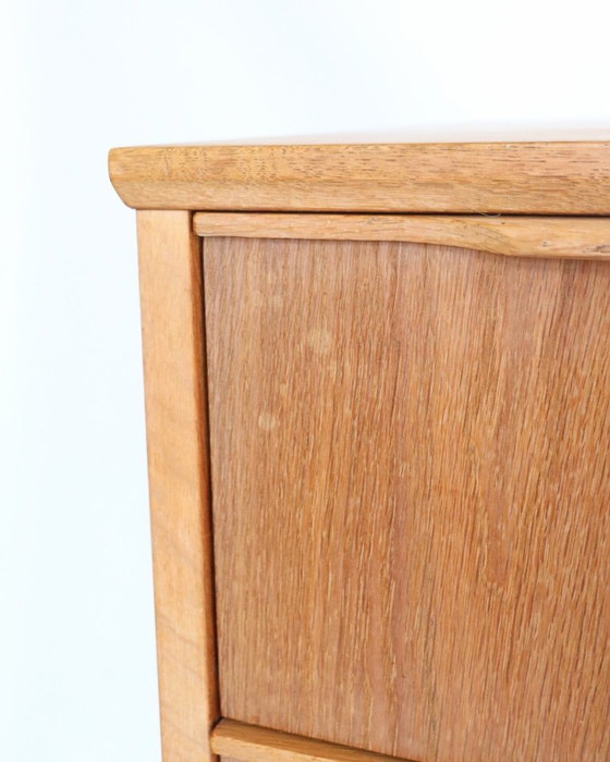 Image 1 of Vintage eiken ladekast Deens design tallboy xl