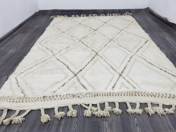 Image 1 of Alfombra hecha a mano en lana natural, 250cm x 150cm