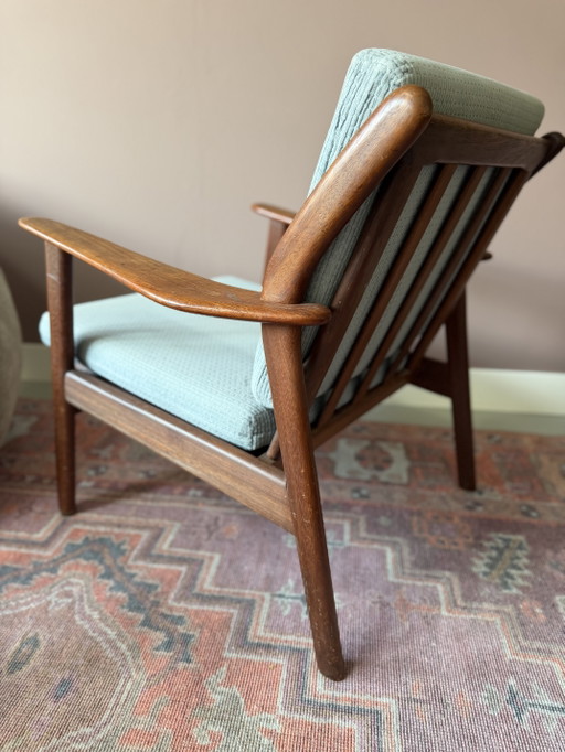 Poltrona vintage De Knoop della metà del secolo - De Ster Geldermalsen – fauteuils, Wood