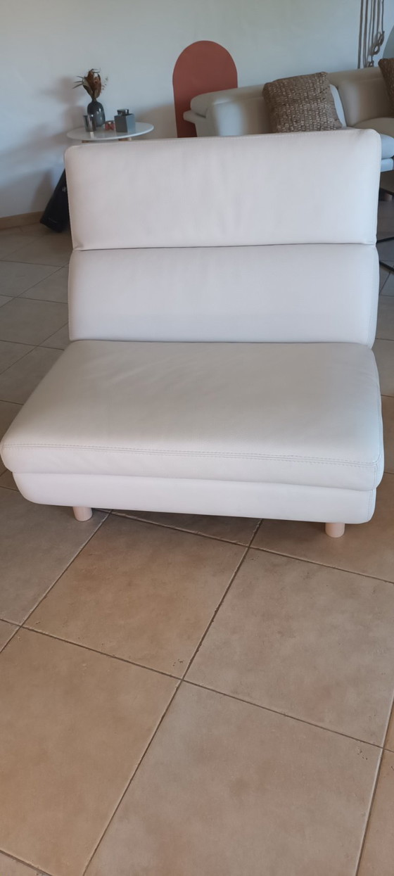 Divano in pelle Interface Roche Bobois – Divani modulari, Legno (photo 8 of 11)