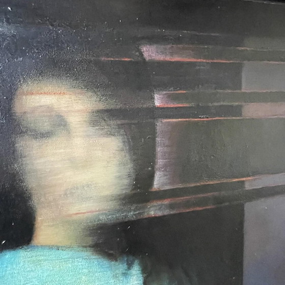 Erwin Mackowiak, A Woman's Confidence, Huile sur Toile, 1969 – Peintures et dessins, Metal, Design (photo 5 of 9)