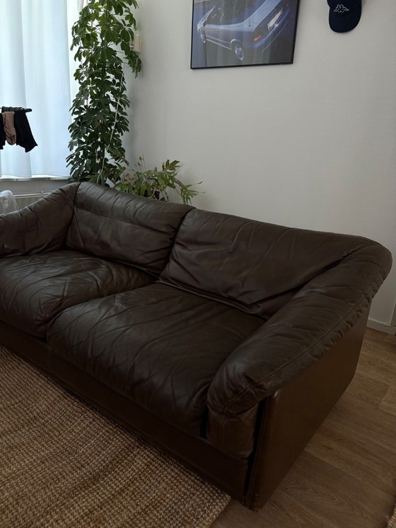 Set di 2 divani 2 posti vintage Leolux – anni '70 – pelle marrone – Leather (photo 3 of 6)