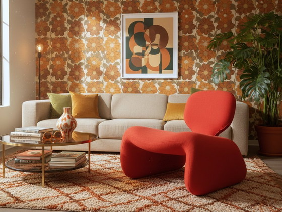 Image 1 of Olivier Mourgue's Space Age Djinn-stoel uit de jaren 60 voor Airborne