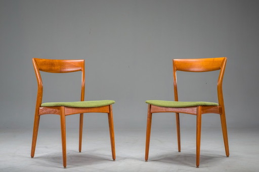 Set eetkamerstoelen van teak toegeschreven aan R. Borregaard voor Viborg, 1970