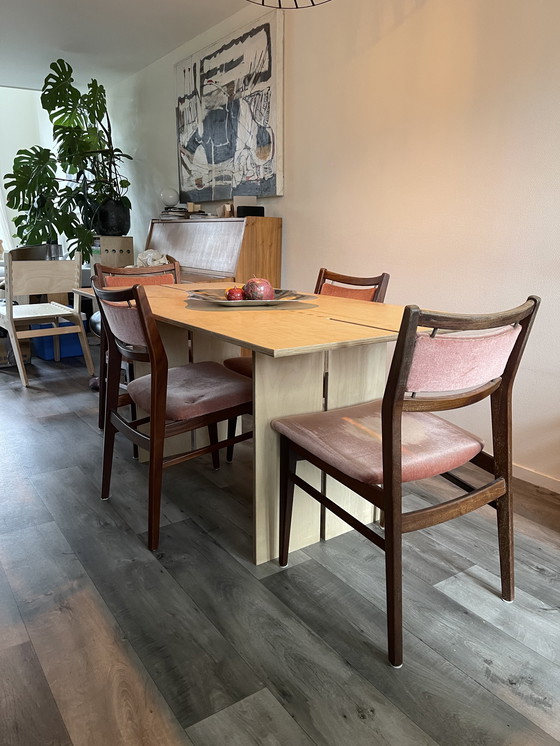 Image 1 of 4 Danish design chairs made of Teak