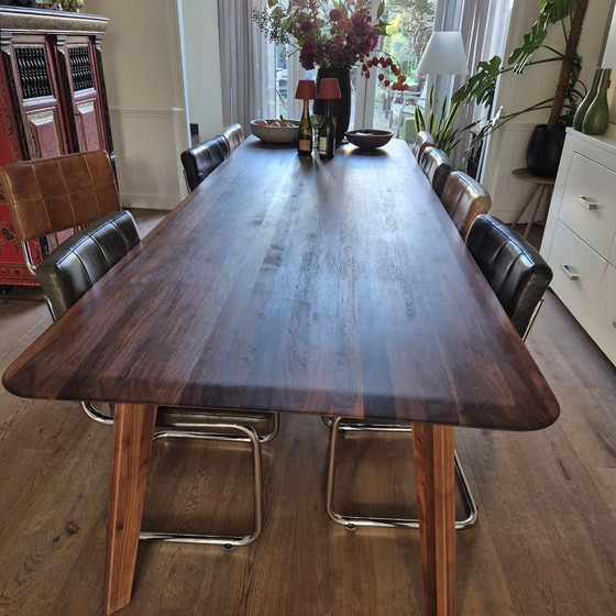 Image 1 of 8 sedie da tavolo da pranzo in pelle in ottime condizioni, vari colori