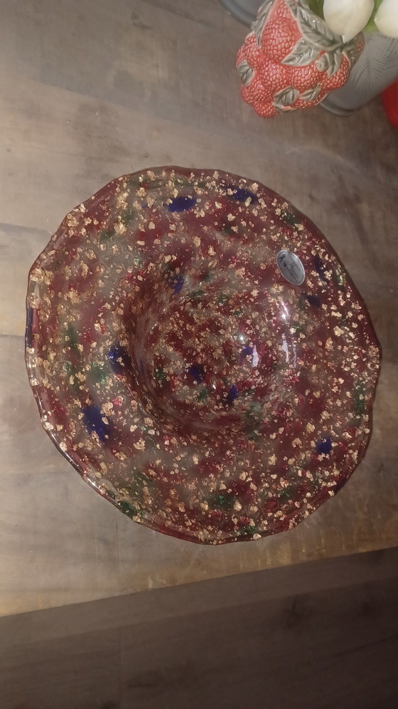 Image 1 of Coupe à fruits en verre d'art, Galerie du verre Willingen