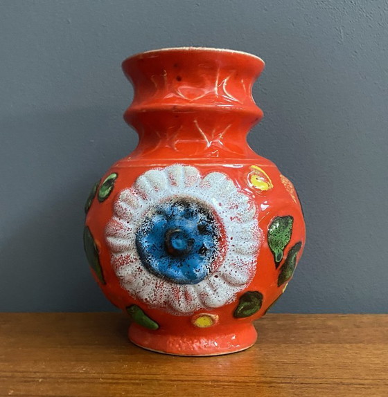 Image 1 of Vase Orange Bay modèle 86-14, années 1970