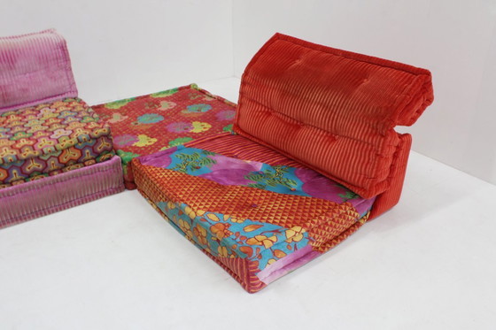 Image 1 of Roche Bobois Mah Jong sofa Kenzo Takada design by Hans Hopfer ,set of 12