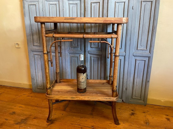 Tea Trolley Table A Tisane Vichy Antique, Side tables, Bamboo, Brown (photo 4 of 22)