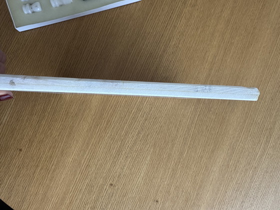 Image 1 of Vintage marmeren schaakspel schaakbord zwart wit